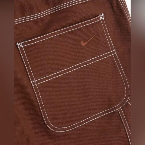 Nike Life Straight Leg Carpenter Pants Cacao Wow - Picture 4 of 14